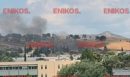 Φωτιά σε αυτοκινητάμαξα στον Άγιο Στέφανο - Βίντεο αναγνώστη