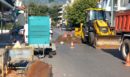 «Άνοιξε» ο δρόμος στην Καλαμάτα: Βίντεο από την καθίζηση του οδοστρώματος στη συμβολή Κρήτης και Ακρίτα