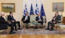 Όσα έγιναν στη Δεξίωση για την 52η επέτειο αποκατάστασης της Δημοκρατίας - Οι διάλογοι των πολιτικών αρχηγών, οι εκλογές και τα Γλυπτά του Παρθενώνα