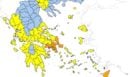 Χάρτης πρόβλεψης Πυρκαγιών (23/7): Στο «πορτοκαλί» Αττική, Εύβοια και Ρόδος