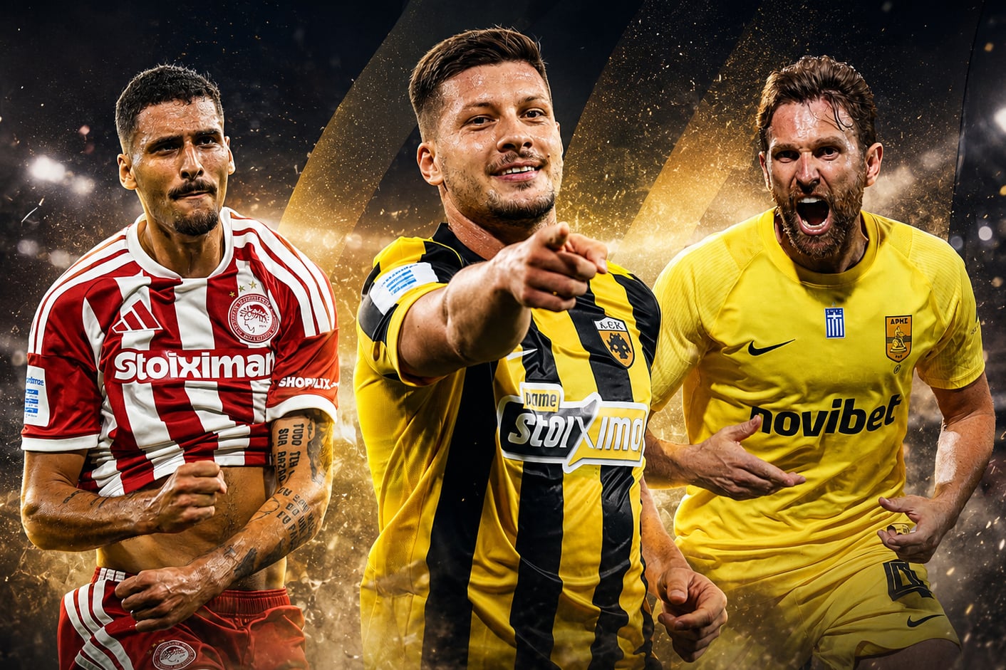 Stoiximan Super League: Με τεσσάρα η ΑΕΚ, «λύτρωση» με Κάρμο για τον Ολυμπιακό και μεγάλη ανατροπή του Άρη στην Καλαμάτα – Δείτε όλα τα γκολ