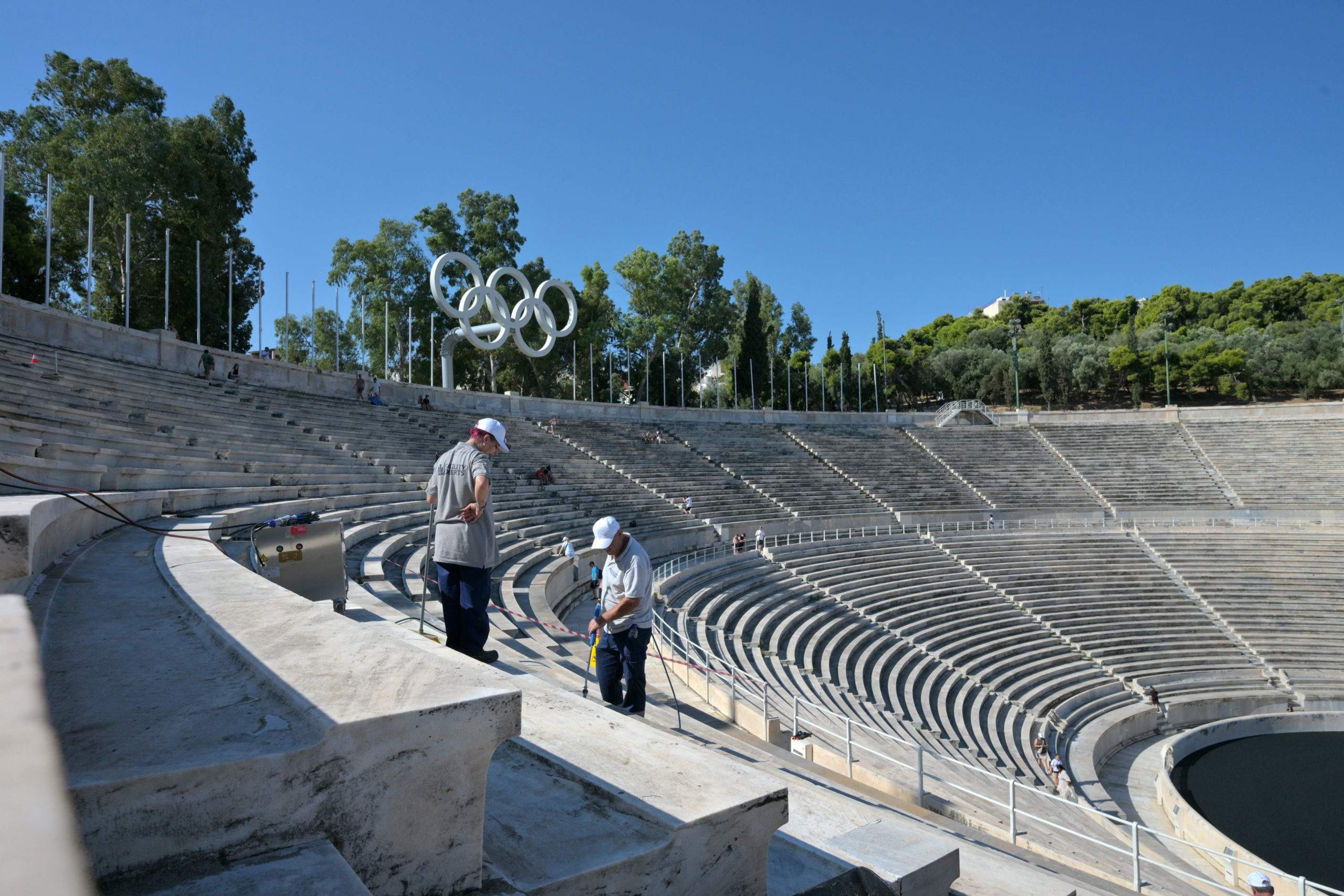 Παναθηναϊκό Στάδιο, Καλλιμάρμαρο, καθαρισμός