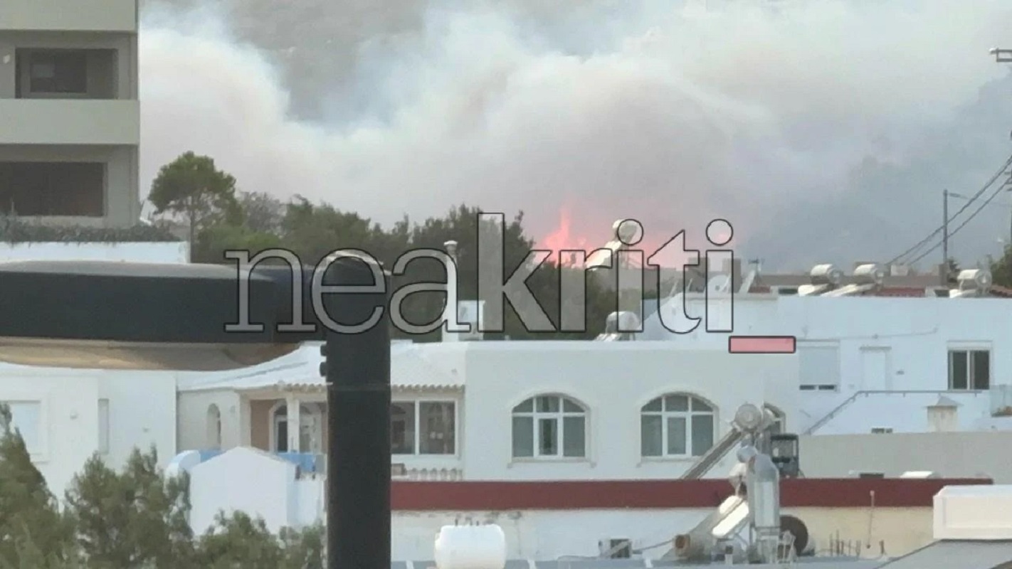 Ρέθυμνο: Χωρίς ενεργό μέτωπο η φωτιά – Παραμένουν δυνάμεις της Πυροσβεστικής στην περιοχή
