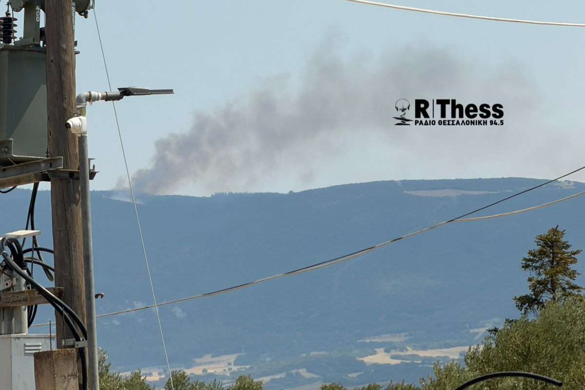 Φωτιά στο Μονοπήγαδο Θεσσαλονίκης – Μεγάλη κινητοποίηση της Πυροσβεστικής