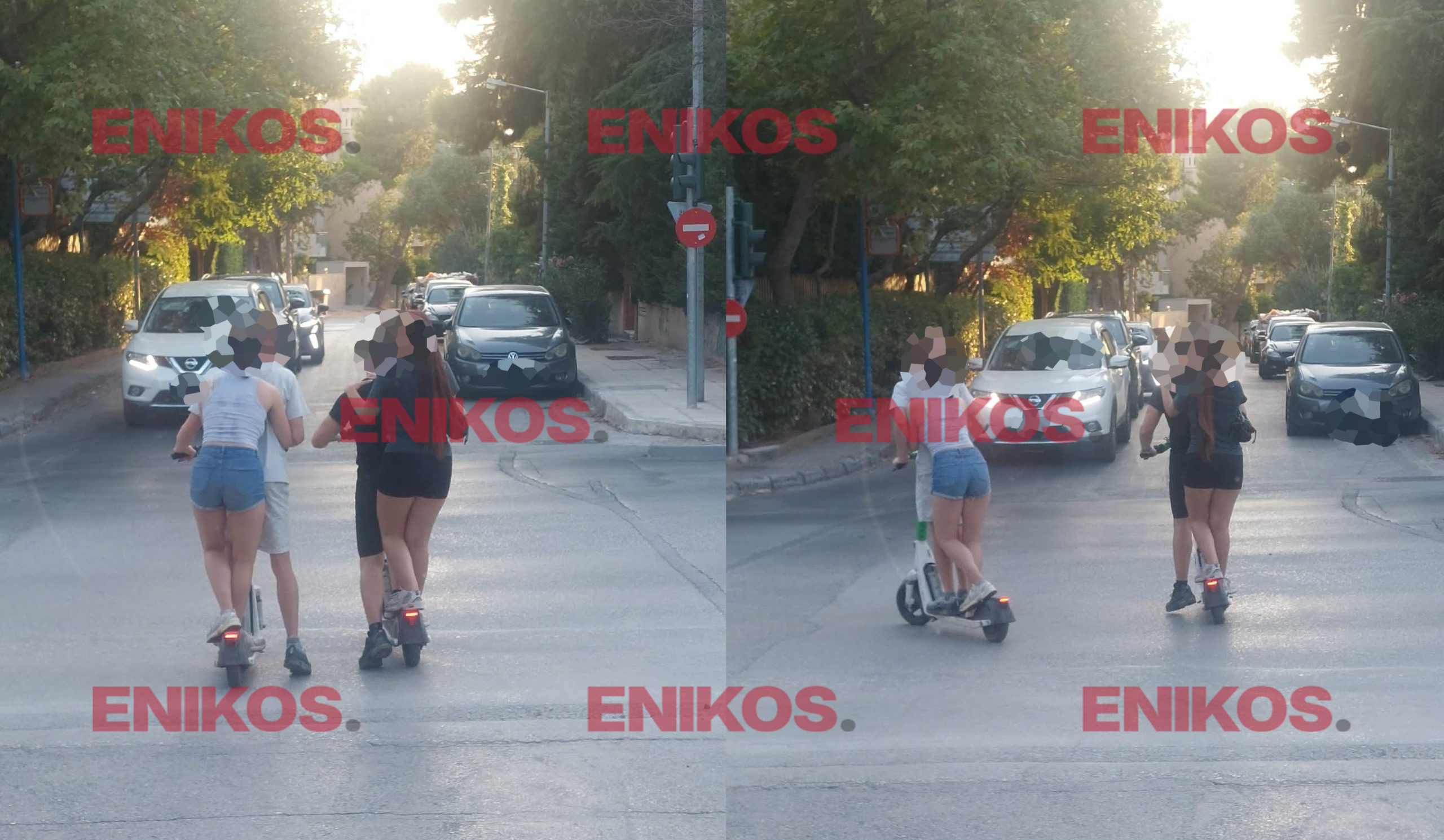 Παιδιά κινούνται με ηλεκτρικά πατίνια στους δρόμους της Κηφισιάς – Χωρίς κράνος και δικάβαλο – ΦΩΤΟ αναγνώστη
