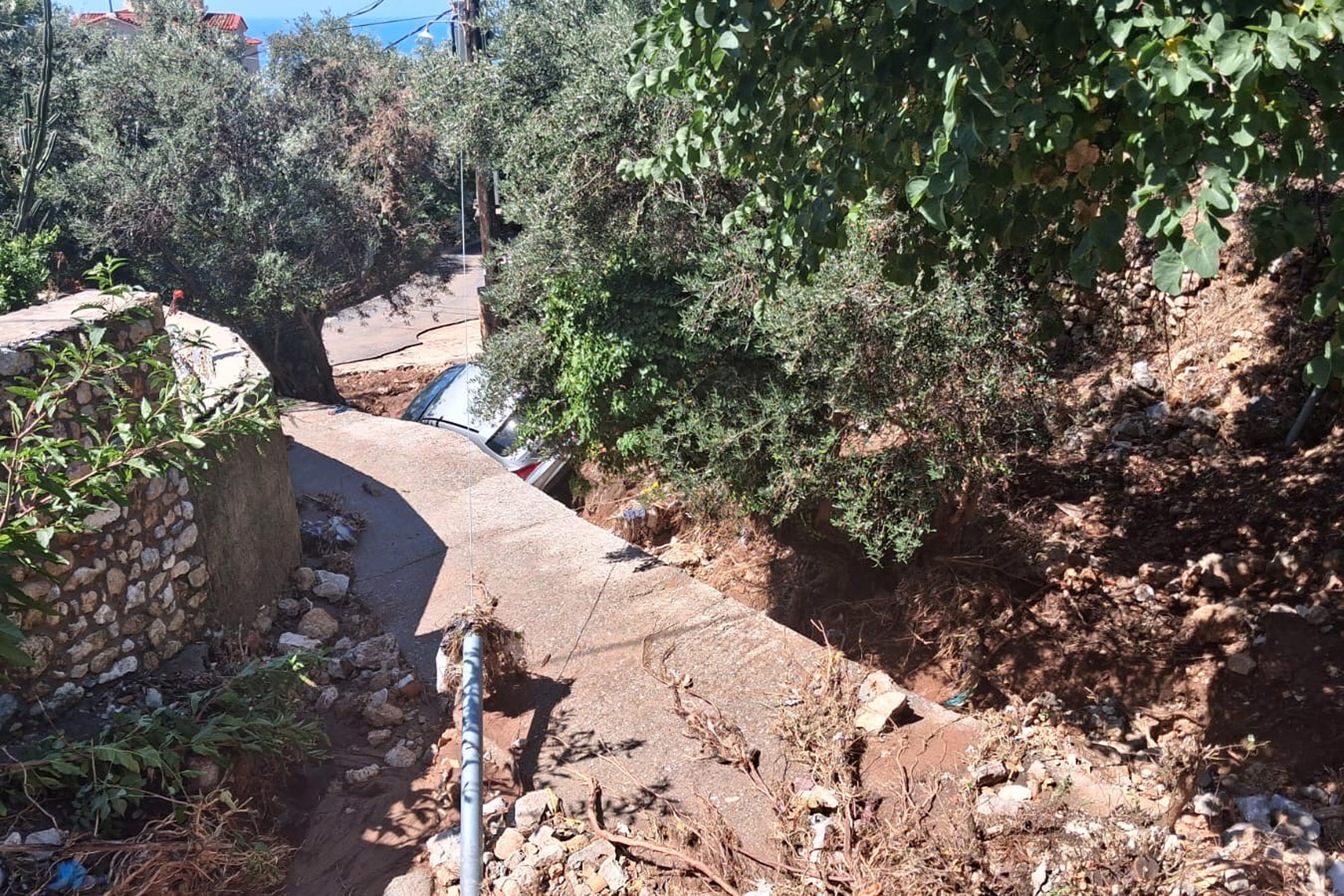 Μάνη, Ζημιές