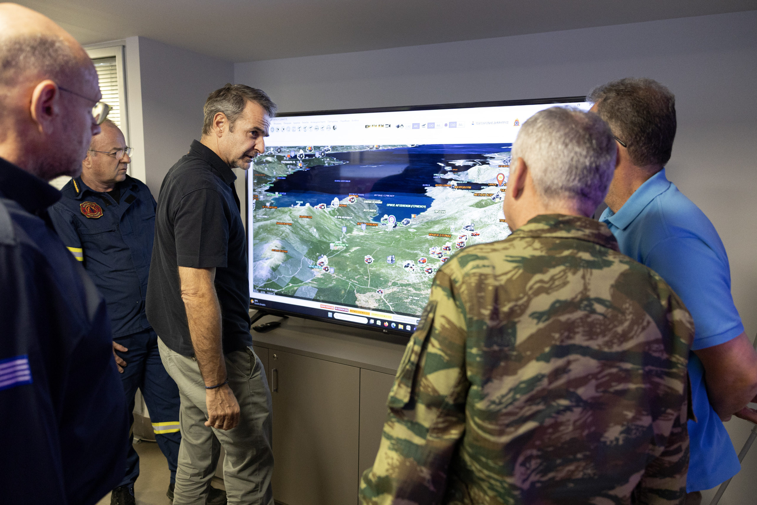 Κυριάκος Μητσοτάκης, Κωνσταντίνος Τασούλας, Συντονιστικό, Πολιτική Προστασία