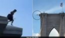 Βίντεο: Άνδρας πήδηξε γυμνός από τη Γέφυρα του Μπρούκλιν - Προηγουμένως είχε αναρτήσει σημαίες διαφόρων χωρών