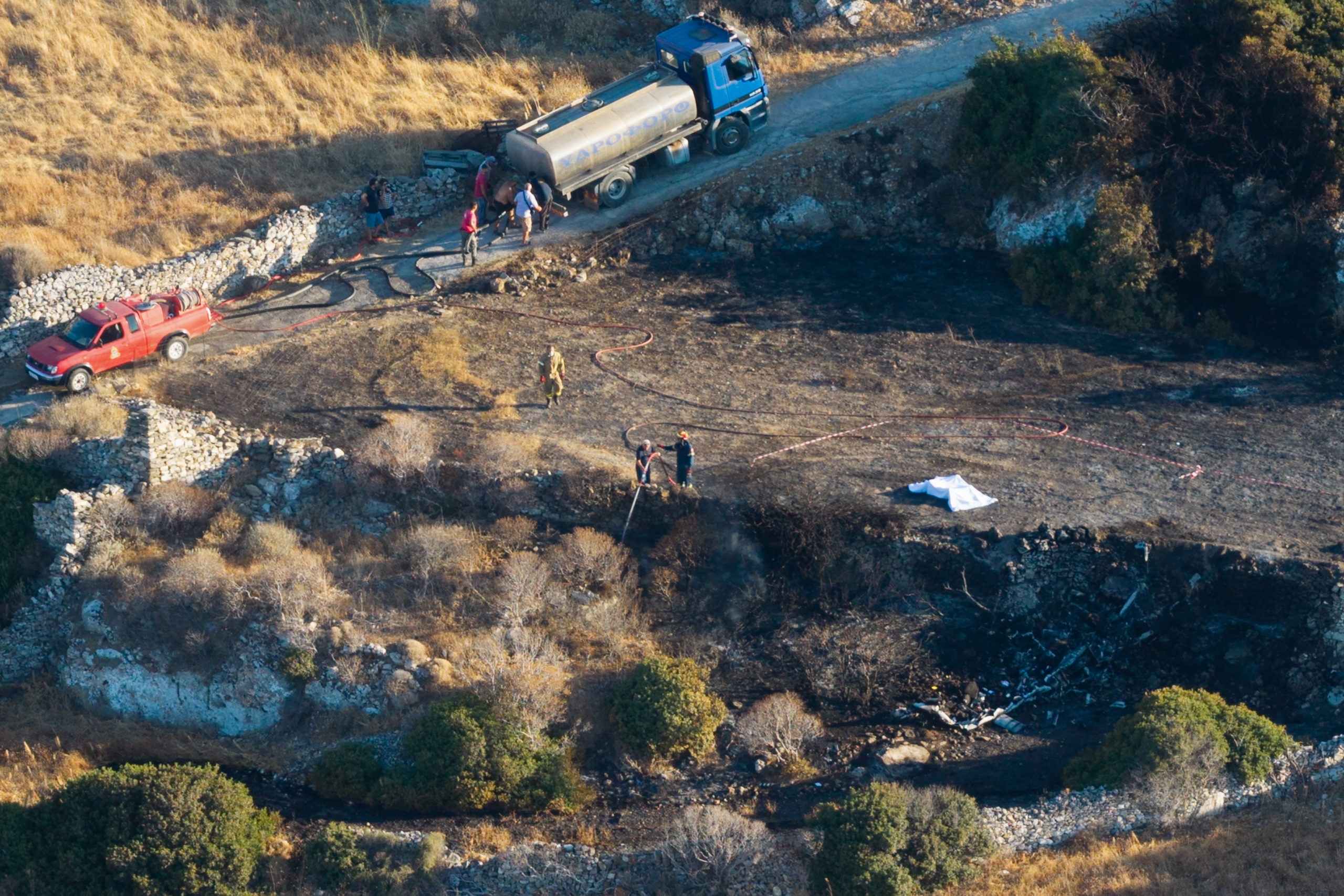 Σίφνος, Ελικόπτερο, συντριβή
