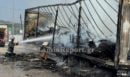 Στυλίδα: «Λαμπάδιασε» το φορτίο νταλίκας στην εθνική οδό - Συγκλονιστικές εικόνες