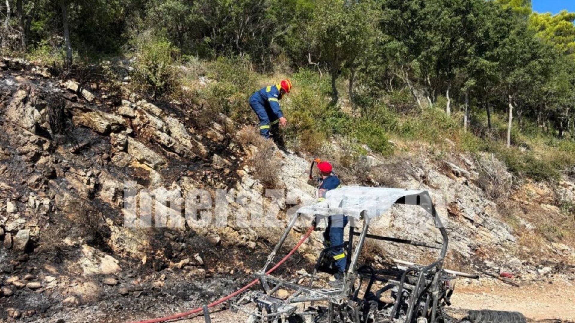 Ζάκυνθος: Οριοθετήθηκε η φωτιά σε δασική έκταση στον Μαραθιά – ΦΩΤΟ
