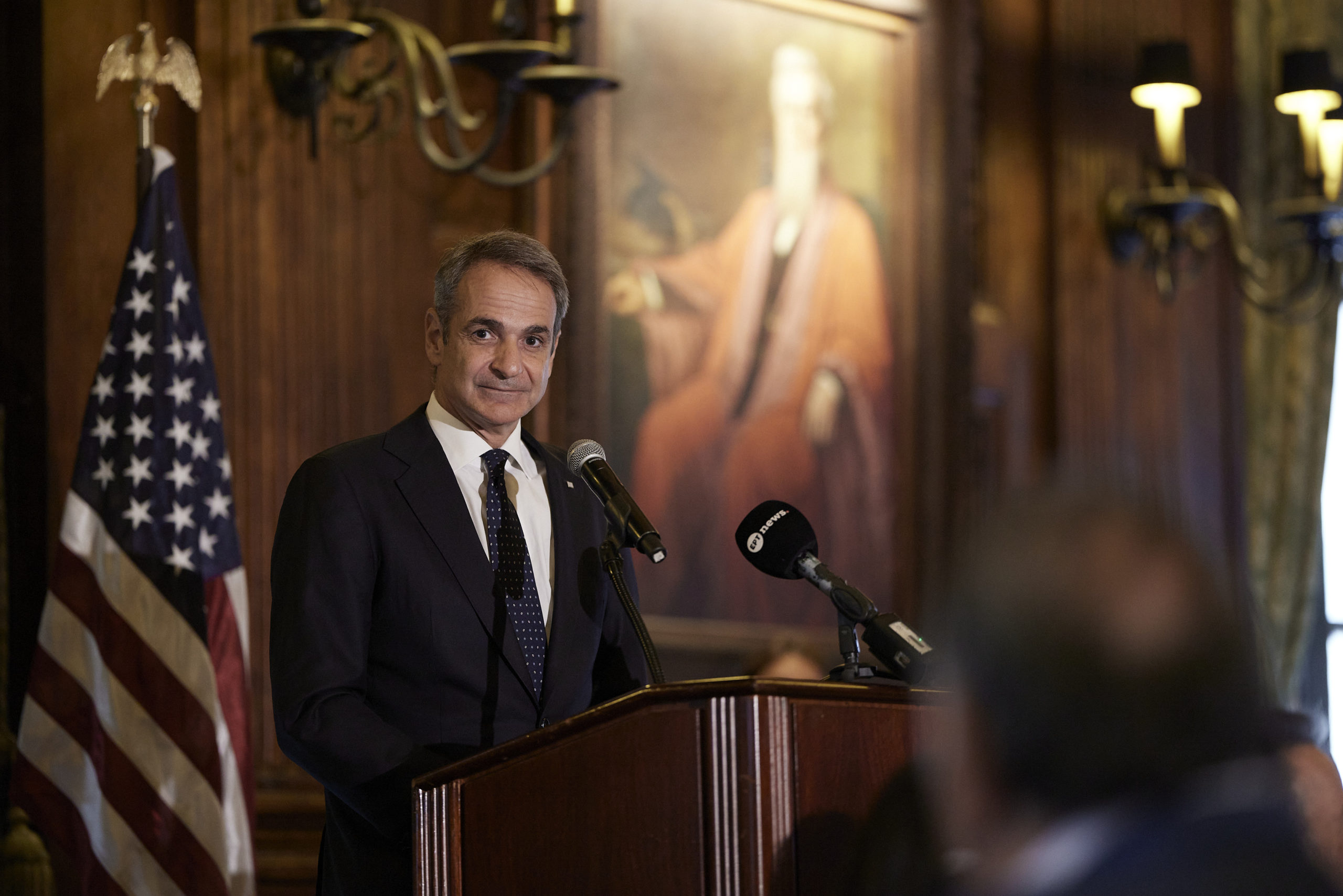 Ο ΠΡΩΘΥΠΟΥΡΓΟΣ ΚΥΡΙΑΚΟΣ ΜΗΤΣΟΤΑΚΗΣ ΣΤΙΣ ΗΠΑ ΣΤΟ ΠΛΑΙΣΙΟ ΤΩΝ ΕΡΓΑΣΙΩΝ ΤΗΣ 81ης ΣΥΝΟΔΟΥ ΓΕΝΙΚΗΣ ΣΥΝΕΛΕΥΣΗΣ ΤΟΥ ΟΗΕ ΟΜΙΛΙΑ ΣΕ ΕΚΔΗΛΩΣΗ ΤΗΣ ΟΜΟΓΕΝΕΙΑΣ