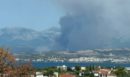Βελτιωμένη η εικόνα της φωτιάς στη Μακρυκάπα Εύβοιας