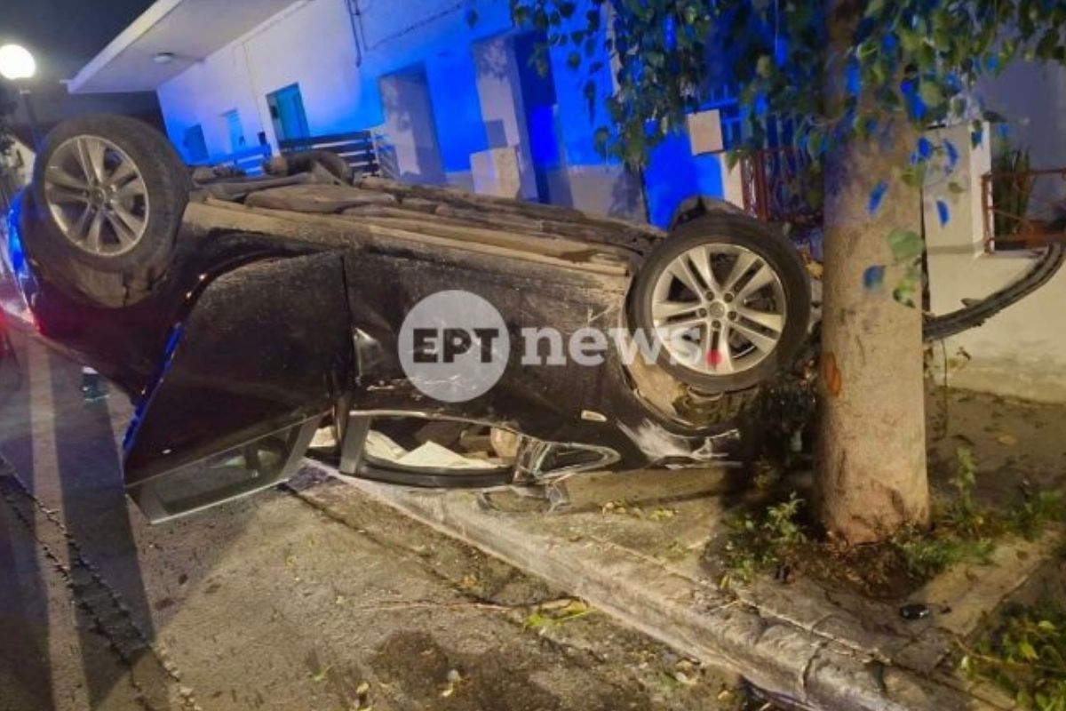 Τροχαίο στα Χανιά: Αναποδογύρισε αυτοκίνητο, δύο επιβάτες εγκατέλειψαν το σημείο