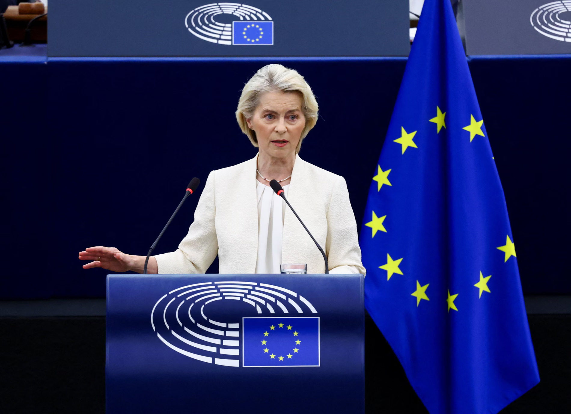 Συγκίνηση στο Στρασβούργο: Η Φον ντερ Λάιεν τίμησε τον Δανό και τον Έλληνα πιλότο που πέθαναν στις φωτιές στην Ψάθα – «Ήταν ήρωες»