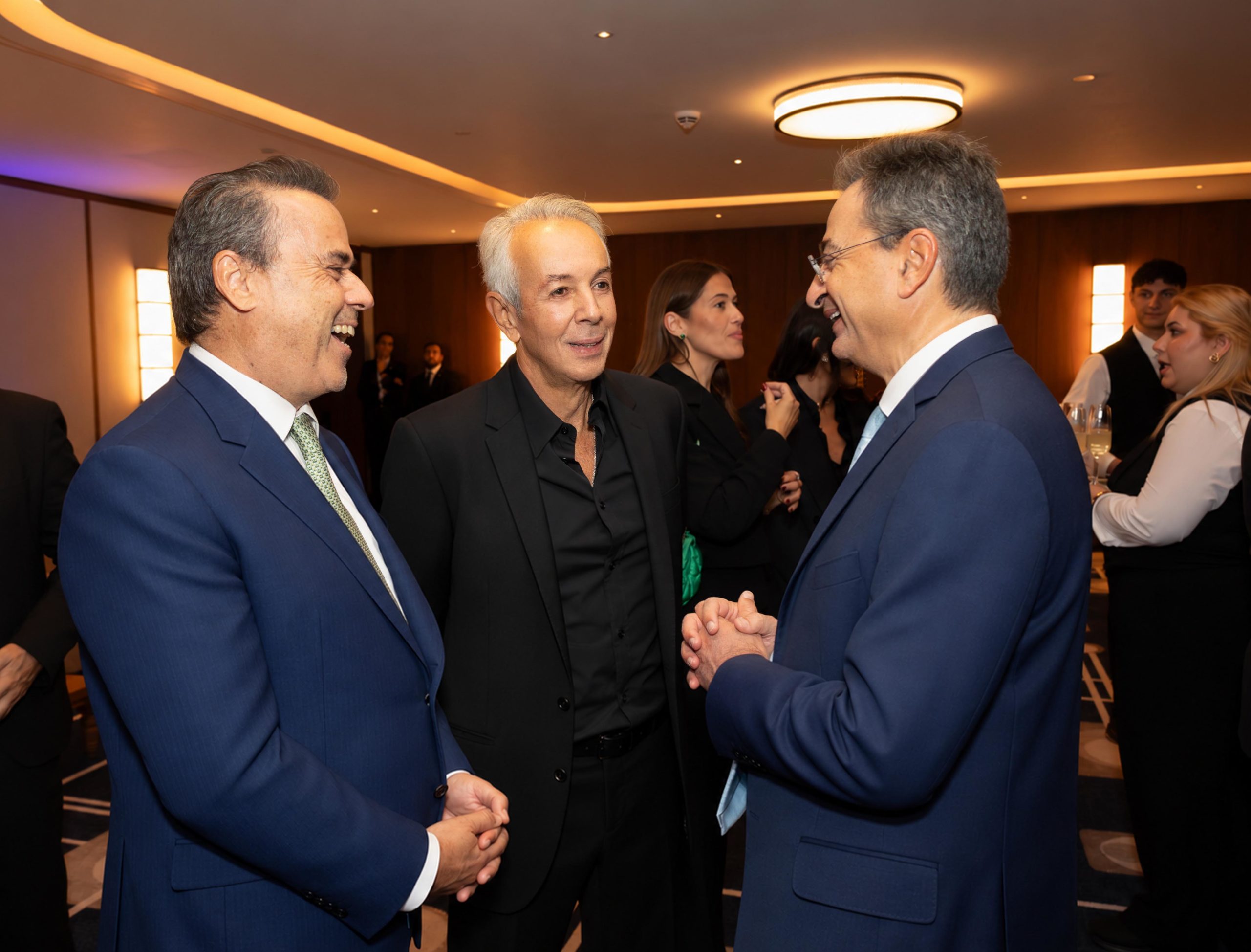 Σταύρος Παπασταύρου (Υπουργός Περιβάλλοντος και Ενέργειας), Γιάννης Κούστας (Πρόεδρος και Διευθύνων Σύμβουλος Danaos Corporation), Φωκίων Καραβίας (Διευθύνων Σύμβουλος Eurobank Α.Ε.)