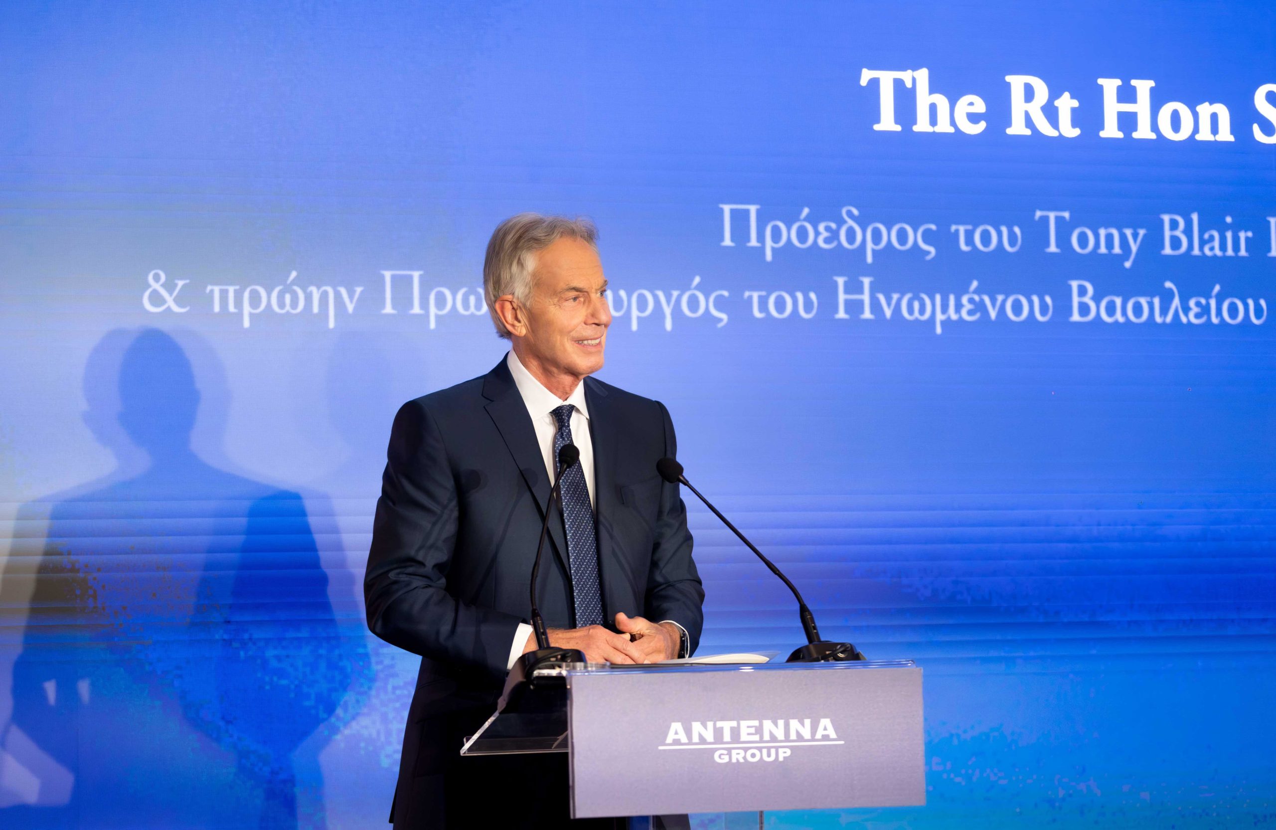 3. Sir Tony Blair, πρώην Πρωθυπουργός του Ηνωμένου Βασιλείου και της Βόρειας Ιρλανδίας, Πρόεδρος του Tony Blair Institute for Global Change και Senior Advisor του Ομίλου Antenna
