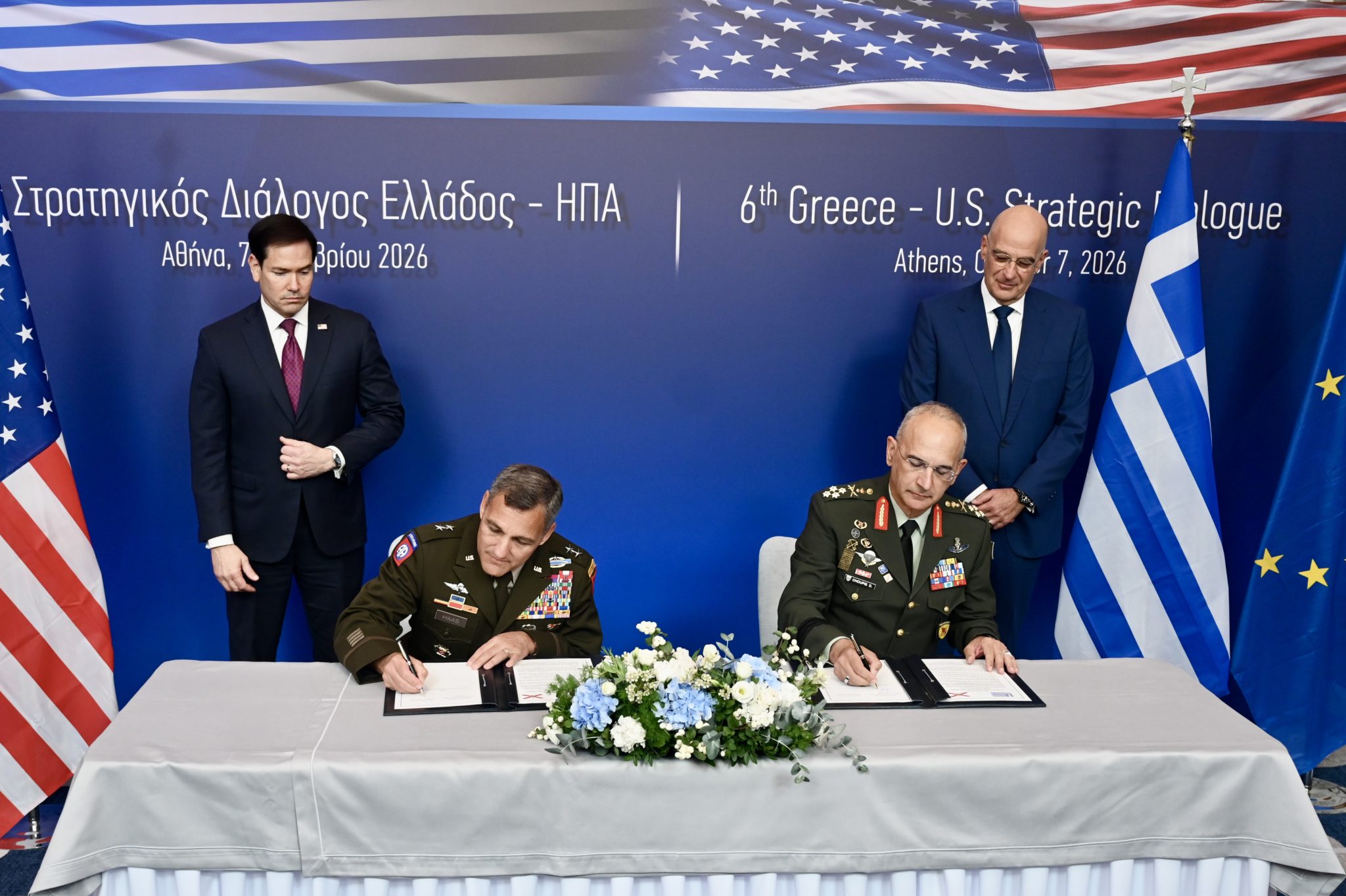 Μάρκο Ρούμπιο, Νίκος Δένδιας, υπογραφή της Επιστολής Προθέσεων (Letter of Intent - LOI)