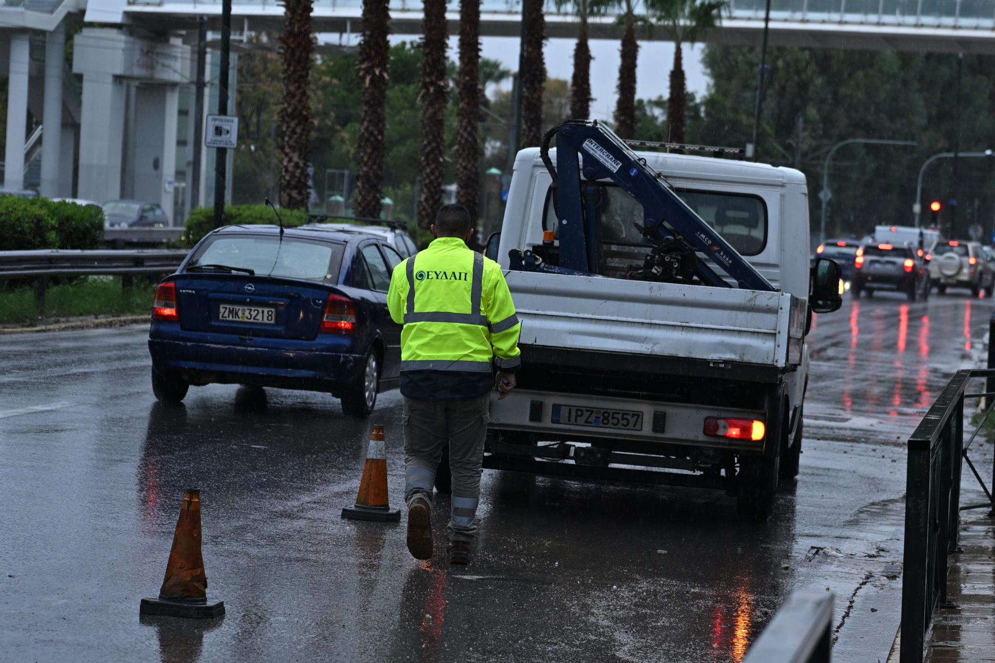 ΕΥΔΑΠ, κακοκαιρία, συνεργείο
