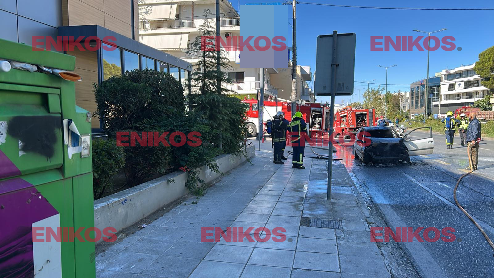 Αγία Παρασκευή - φωτιά- όχημα