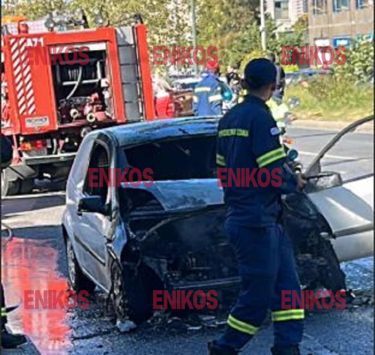 Αγία Παρασκευή: Φωτιά σε αυτοκίνητο και μεγάλο μποτιλιάρισμα στην περιοχή – ΦΩΤΟ αναγνώστη