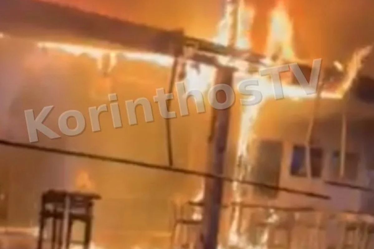 Νεμέα: Στάχτη και αποκαΐδια έγινε καφετέρια όπου ξέσπασε φωτιά – ΦΩΤΟ και ΒΙΝΤΕΟ