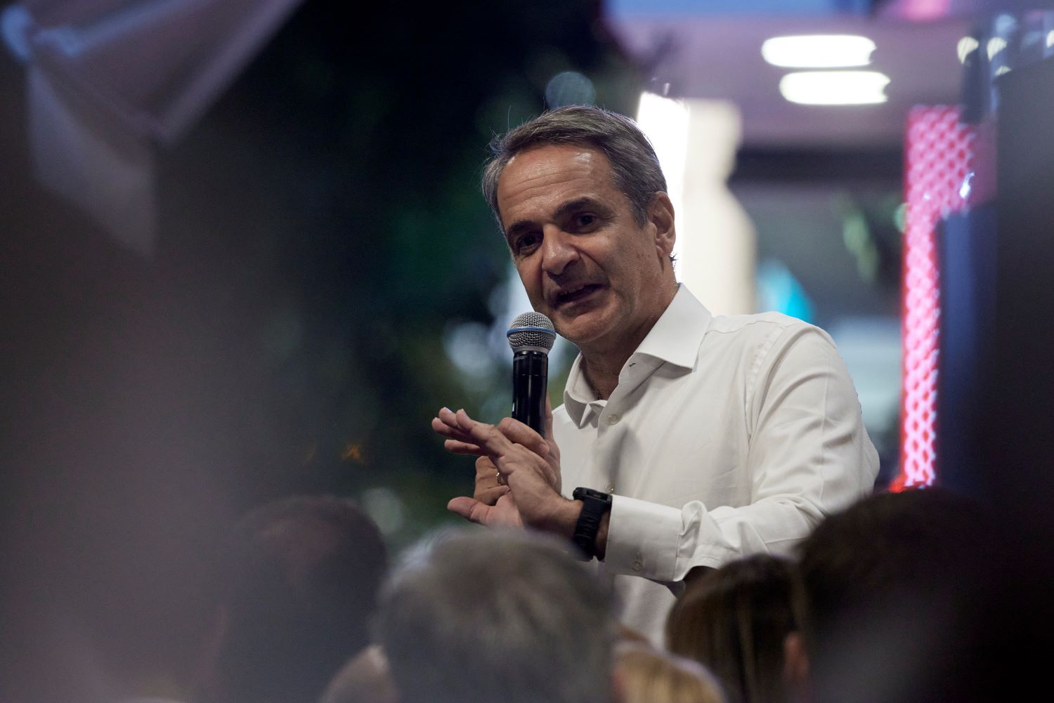 Μητσοτάκης στην Κατερίνη: «Υπάρχει κίνδυνος για ακατάσχετη παροχολογία εν όψει εκλογών – Χωρίς πολιτική σταθερότητα δεν υπάρχει οικονομική πρόοδος»