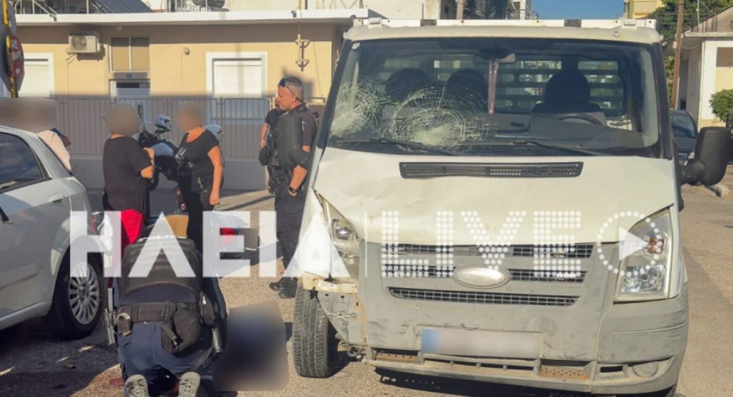 Σοβαρό τροχαίο στον Πύργο: Φορτηγό συγκρούστηκε με μηχανάκι – Δύο τραυματίες, δείτε φωτογραφίες και βίντεο