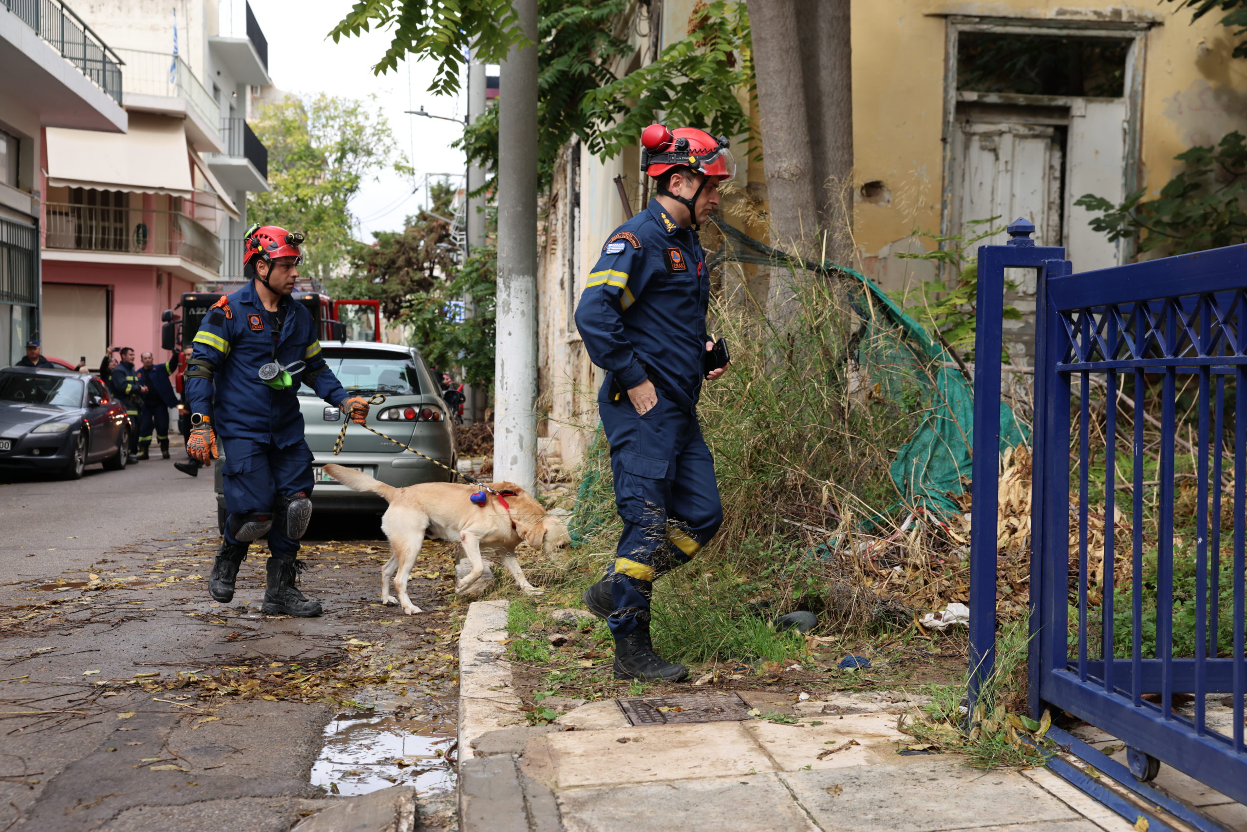 Ακαδημία Πλάτωνος, πυροσβεστική, κατάρρευση στέγης και τμήματος κτιρίου