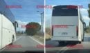 Οδηγός τουριστικού λεωφορείου έκανε προσπέραση σε διπλή διαχωριστική γραμμή - Δείτε το βίντεο αναγνώστη