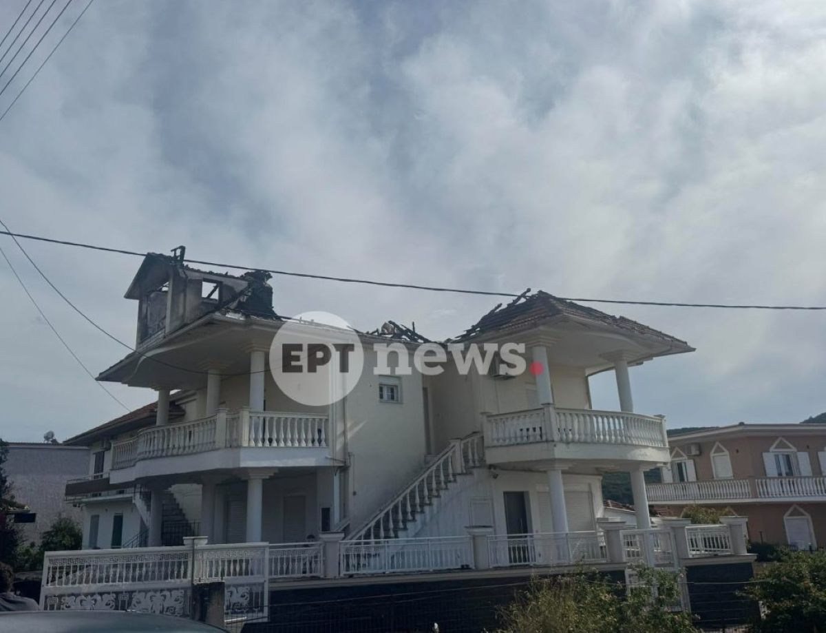 Πρέβεζα: Κεραυνός χτύπησε σπίτι – Βίντεο ντοκουμέντο από την πυρκαγιά που ξέσπασε στη σοφίτα