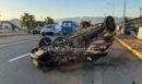 Λαμία: 21χρονος τραυματίστηκε σε σφοδρή σύγκρουση – Αναποδογύρισε το αυτοκίνητό του
