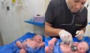 Επικό νεογέννητο χαλαρώνει λίγα λεπτά αφού ήρθε στον κόσμο - ΒΙΝΤΕΟ